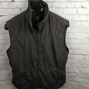 Sunice Golfing Vest Olive Zip Up Pockets